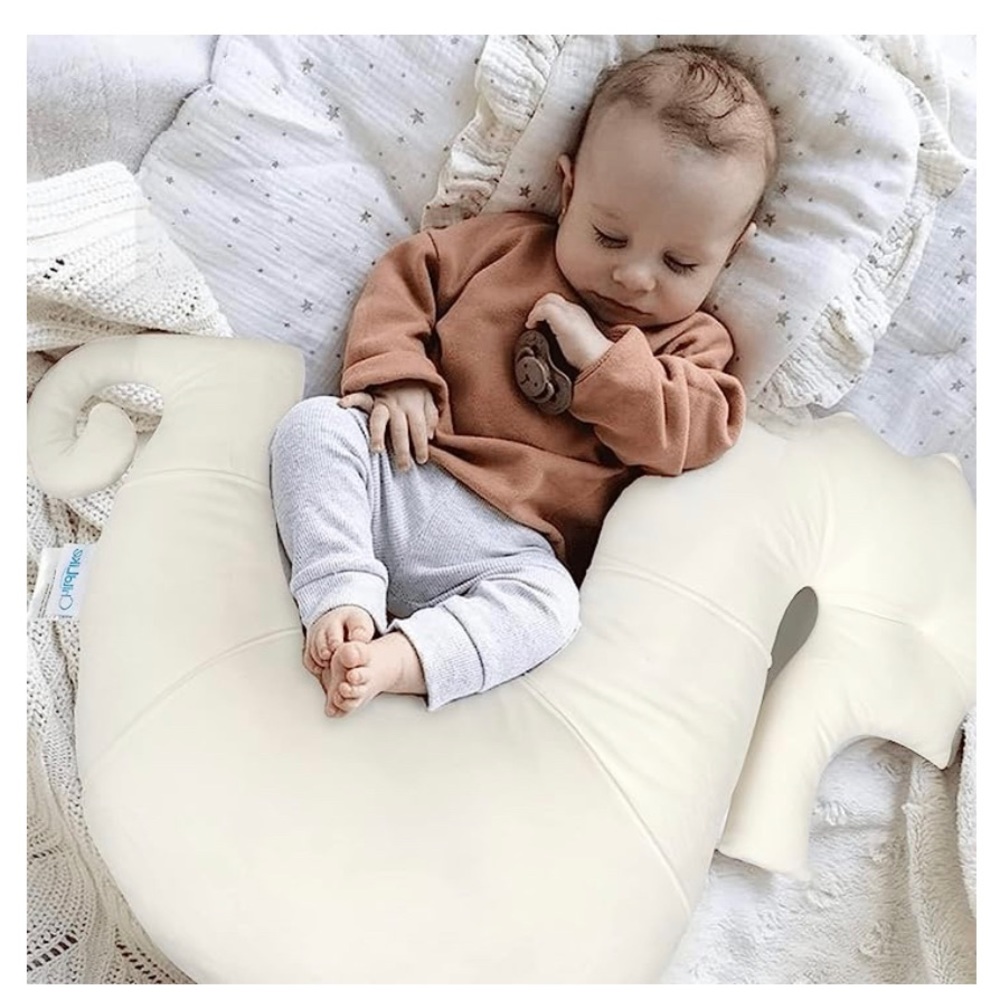 Childlike Seahorse Shaped Baby Nursing Pillow Cuddling white NEW sealed package